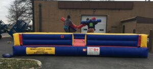 Four Man Joust outdoors