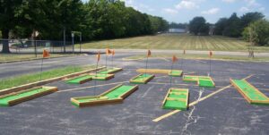 9 Hole Mini Golf setup