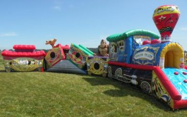 Circus Train Slide at event