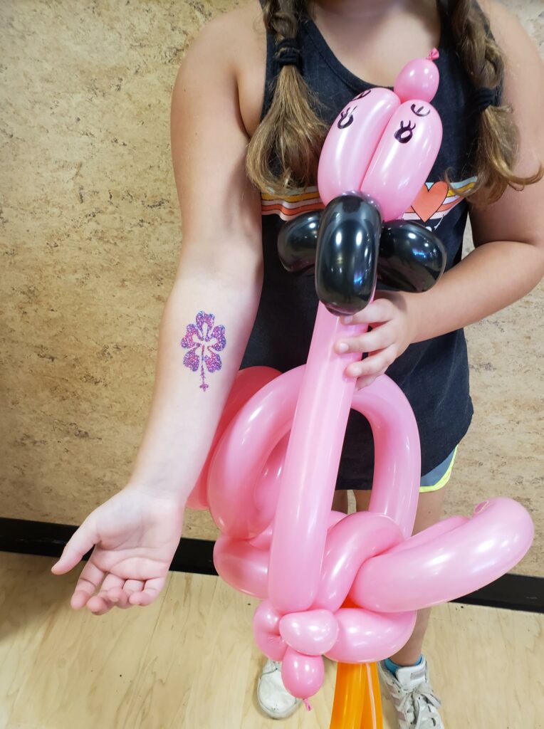 Glitter and balloons