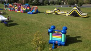 Mini castle at event