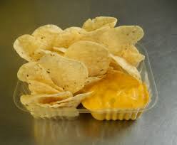 Nacho chips and tray