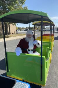 Santa on a Train