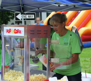 Popcorn machine at event