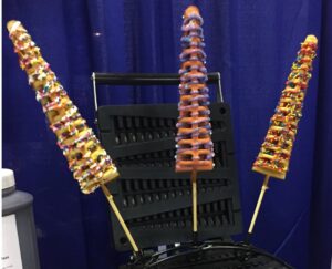 waffle sticks decorated