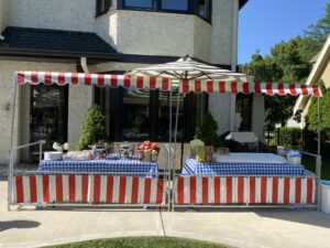 Midway game booths at event