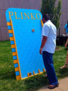 Giant Plinko at event