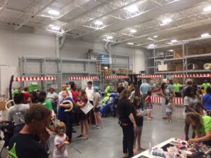 MIdway Game Booths indoors