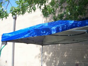 Misting tent