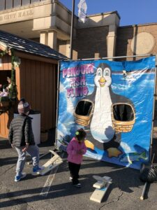 Penguin Fish Fling at event