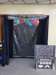 Selfie booth setup