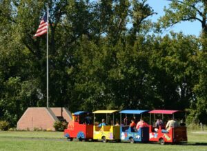 Smiles train flag