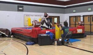 Mechanical FootBull at event